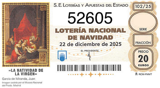Lottery Ticket EPI Europrop International Madrid S.L. 52605